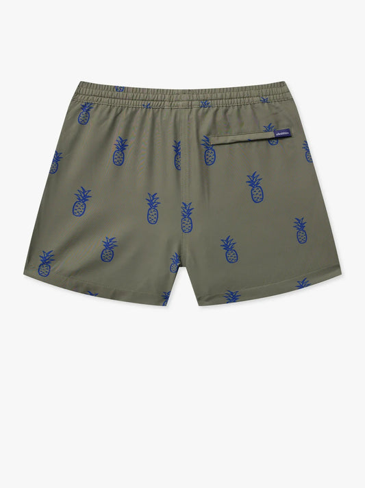 The Nightfruits (Boys Lined Swim Trunk)- Olive