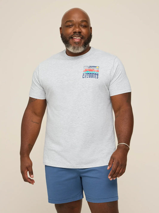 The Look At That View (Non Pocket Graphic T-Shirt)- Light Gray