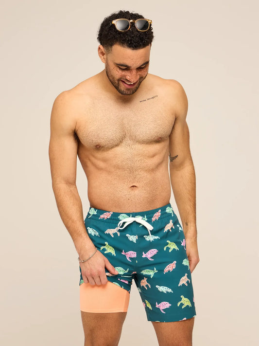 The Turtally Awesomes 7"(Classic Lined Swim Trunk)