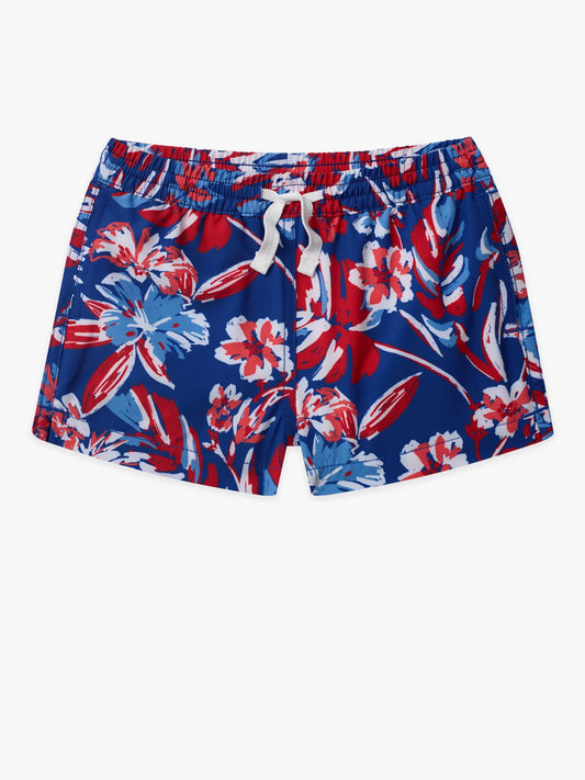 The Lil Star Spangled Blooms (Toddler Swim Trunk)