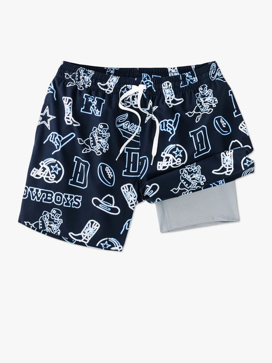 The Neon Cowboys 5.5" (NFL Classic Lined Swim Trunks)