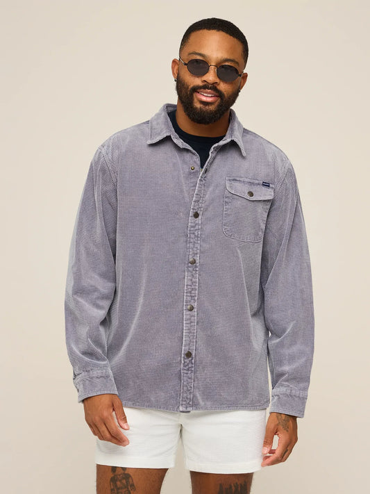 The Frost Gray (LS Waffle Cord Friday Shirt)