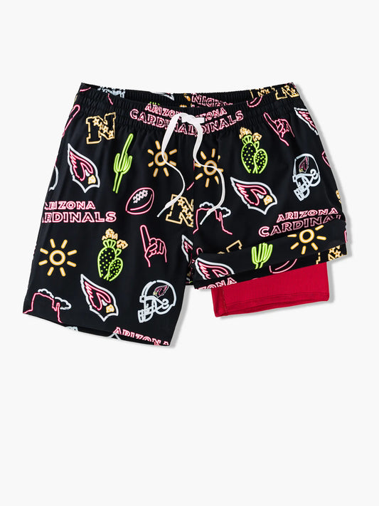 The Neon Cardinals 5.5" (NFL Classic Lined Swim Trunks)