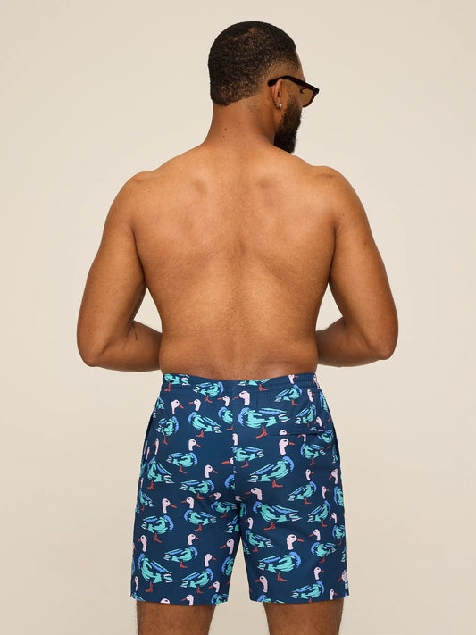 The Mallards are The Moments 7" (Classic Lined Swim Trunk)- Green