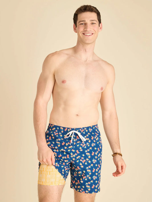 The Flowers In Motion 7" (Classic Lined Swim Trunk)