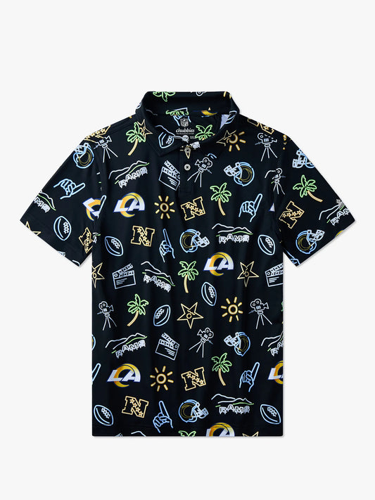 The Neon Rams (NFL Boys Performance Polo)