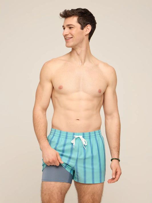 The Everpine Stripes 4" (Classic Lined Swim Trunk)