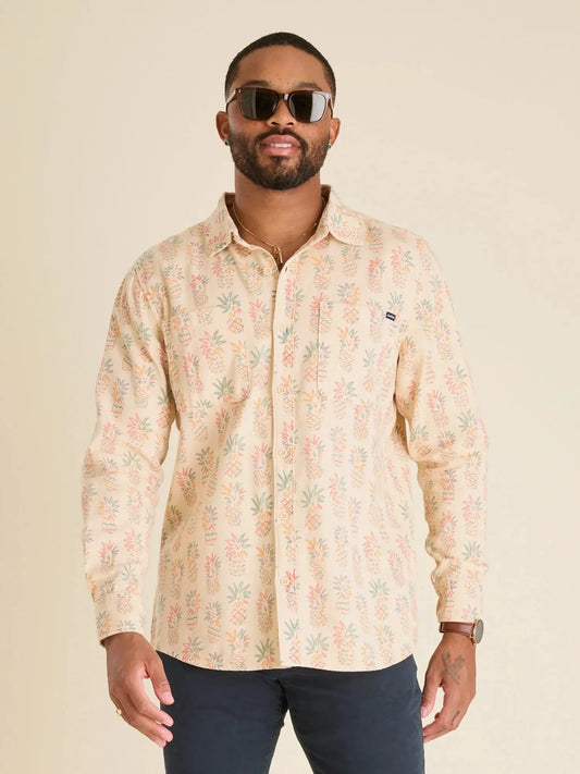 The Pastel Pineapple (LS Button Down)