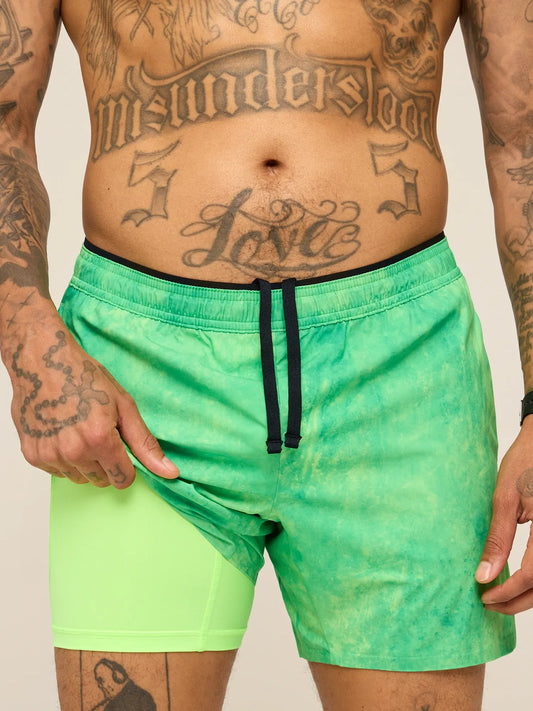 The Elements 5.5" (Ultimate Training Short with Hidden Liner) - Green