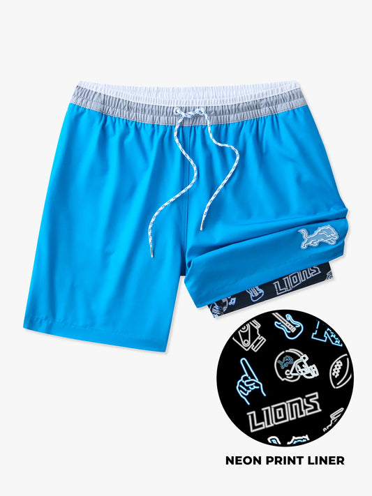 The Lions 5.5" (NFL Classic Lined Swim Trunks)