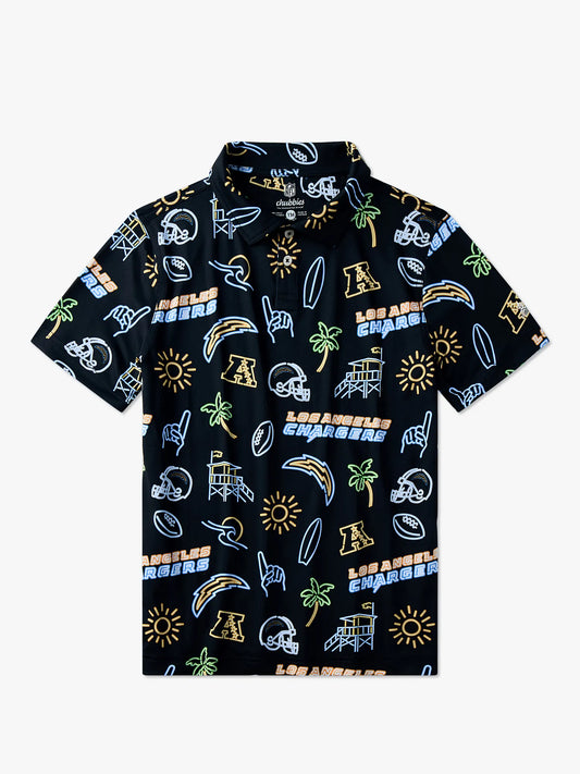 The Neon Chargers (NFL Boys Performance Polo)
