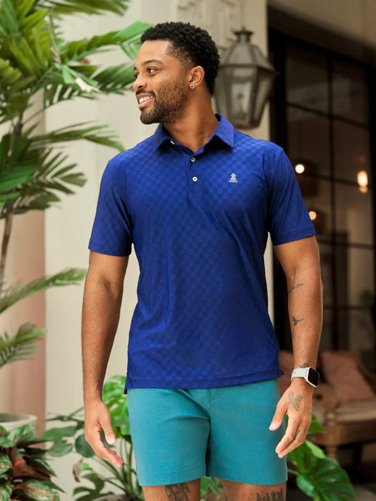 The Midnight Marine (Textured Performance Polo)