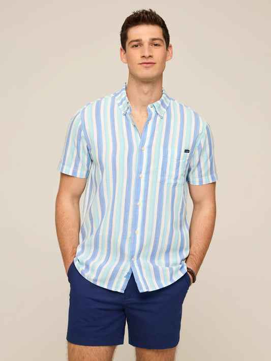 The Deep Sea Streaks (Resort Weave Friday Shirt)
