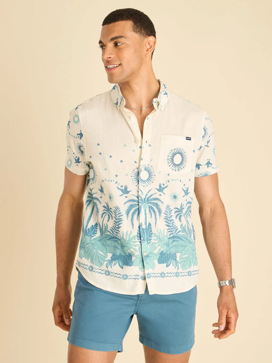 The Scenic Route- Tan (Resort Weave Friday Shirt)