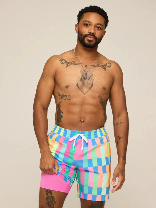 The Technicolor Stitches 7" (Classic Lined Swim Trunk)