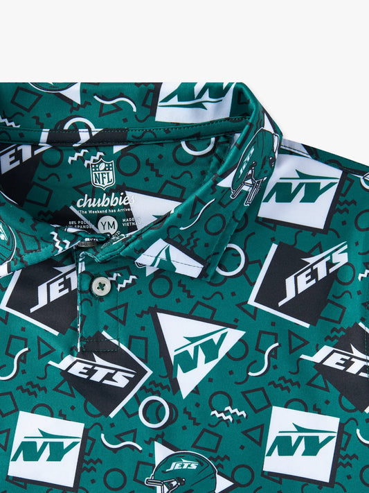 The Jets Game Day Fit (Boys Performance Polo)