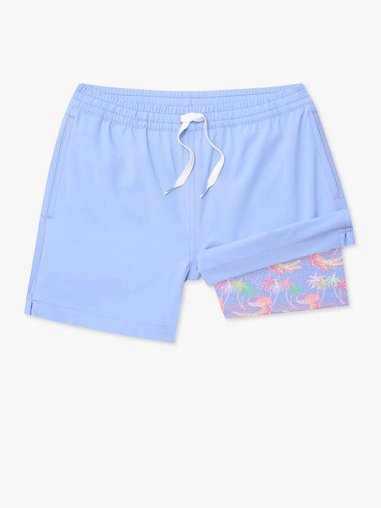 The Alpine Skies (Boys Lined Swim Trunk)