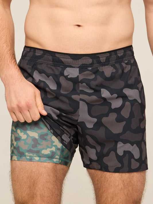 The Duck & Covers 5.5" (Ultimate Training Short with Hidden Liner)- Black