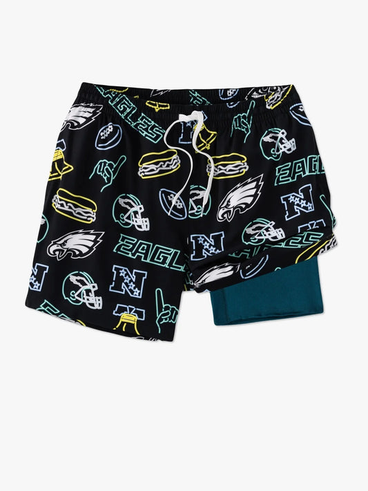 The Neon Eagles 5.5" (NFL Classic Lined Swim Trunks)