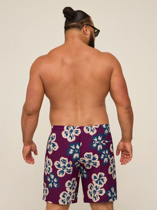 The Berry Botanica 7" (Classic Lined Swim Trunk)