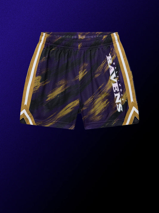 The Color Blitz Ravens (Boys Mesh Shorts)