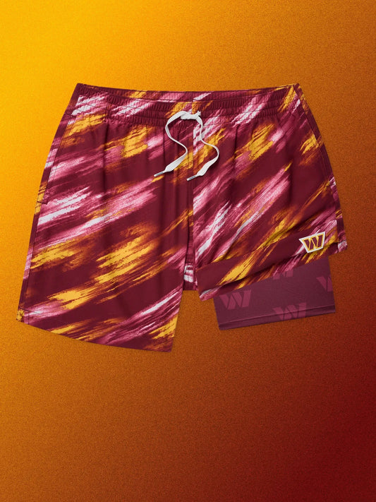 The Color Blitz Commanders 5.5" (Classic Lined Swim Trunk)