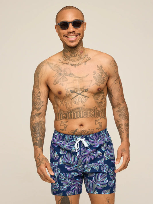The Variegateds 5.5" (Classic Swim Trunk)- Purple