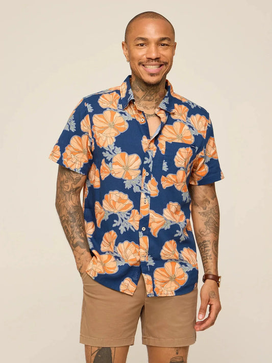 The Great Grand Poppy (Resort Weave Friday Shirt)