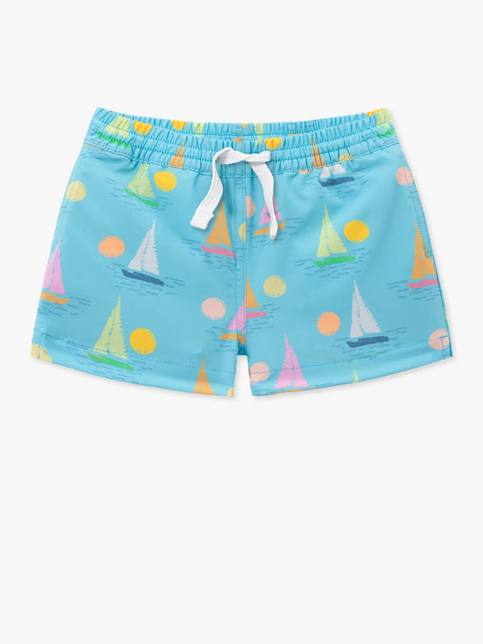 The Lil Come Sail Aways (Toddler Swim Trunk)- Light Blue