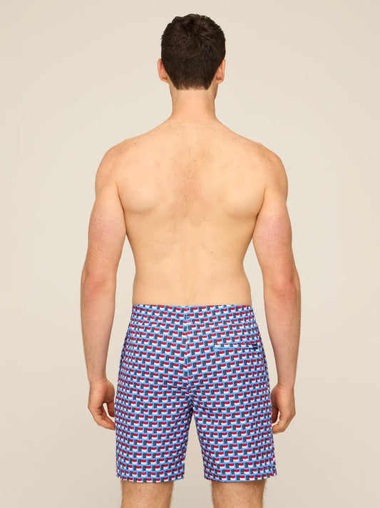 The Blue Ridge Bliss 7" (Classic Lined Swim Trunk)