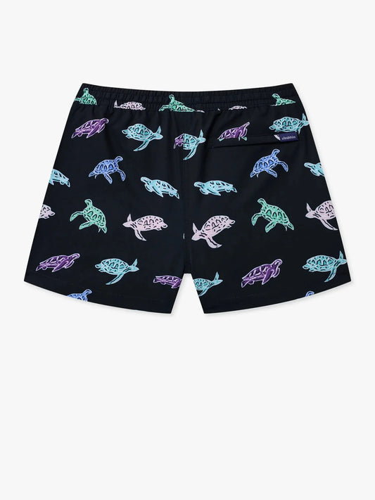 The Turtally Awesomes (Boys Lined Swim Trunk)- Black