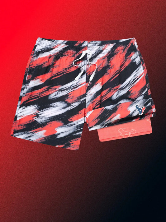 The Color Blitz Texans 5.5" (Classic Lined Swim Trunk)