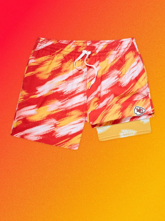 The Color Blitz Chiefs 5.5" (Classic Lined Swim Trunk)