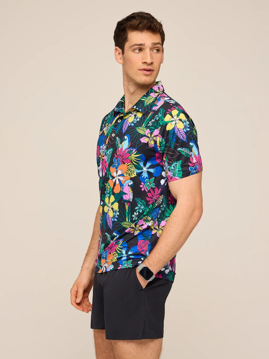 The Deep Floral (Performance Polo)