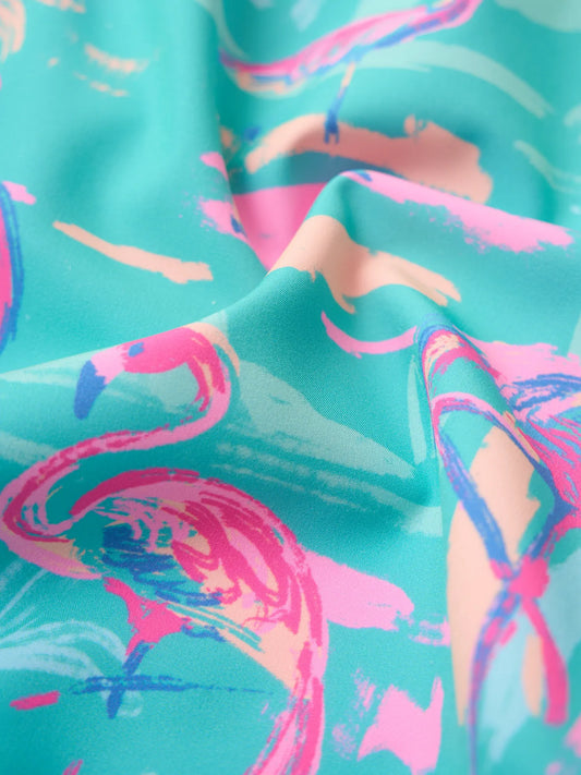The Single & Ready To Flamingle 5.5"(Classic Lined Swim Trunk)