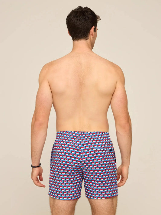 The Blue Ridge Bliss 5.5" (Classic Lined Swim Trunk)