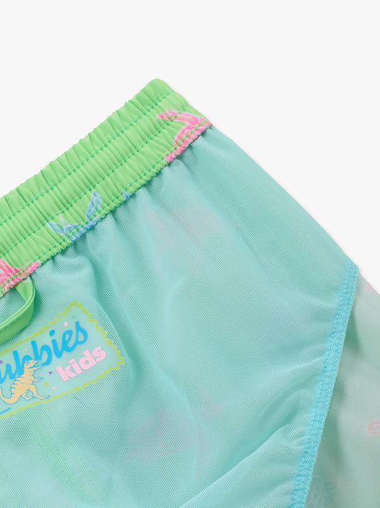 The Lil Turtally Awesomes (Toddler Swim Trunk)- Green