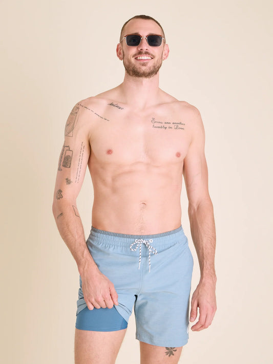 The Blue Horizons 7" (Classic Lined Swim Trunk)