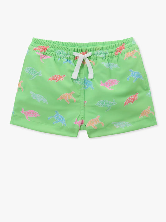The Lil Turtally Awesomes (Toddler Swim Trunk)- Green