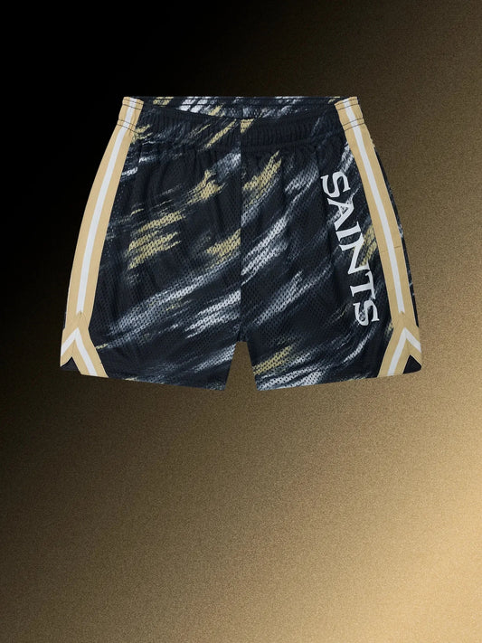 The Color Blitz Saints (Boys Mesh Shorts)