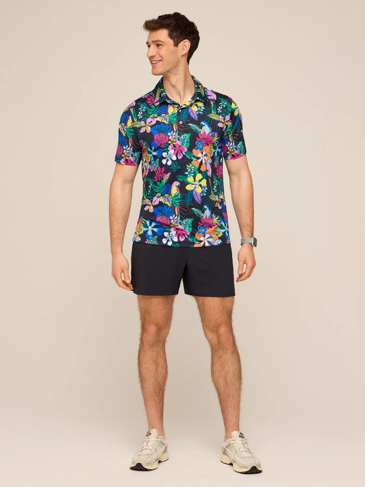 The Deep Floral (Performance Polo)