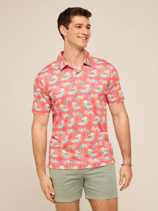 The Rock-a-Croc (Performance Polo)- Red