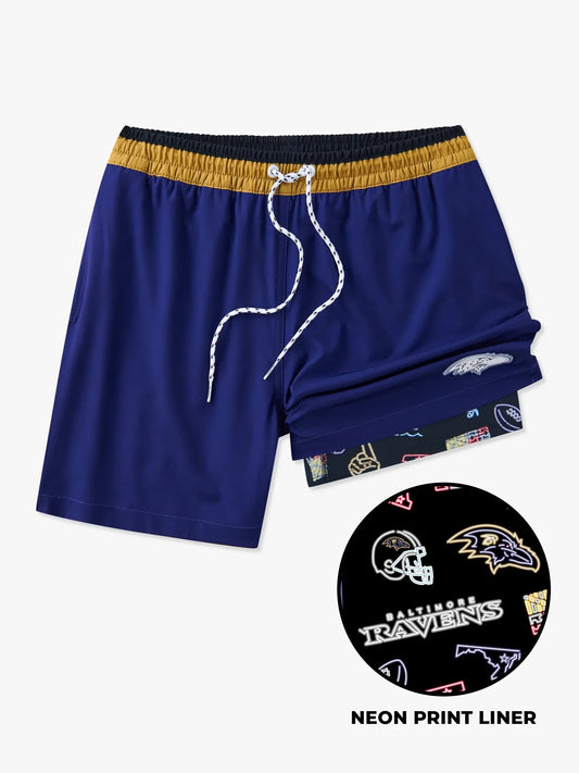 The Ravens 5.5" (NFL Classic Lined Swim Trunks)