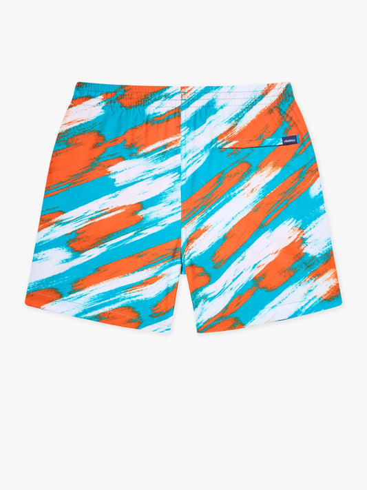 The Color Blitz Dolphins 5.5" (Classic Lined Swim Trunk)
