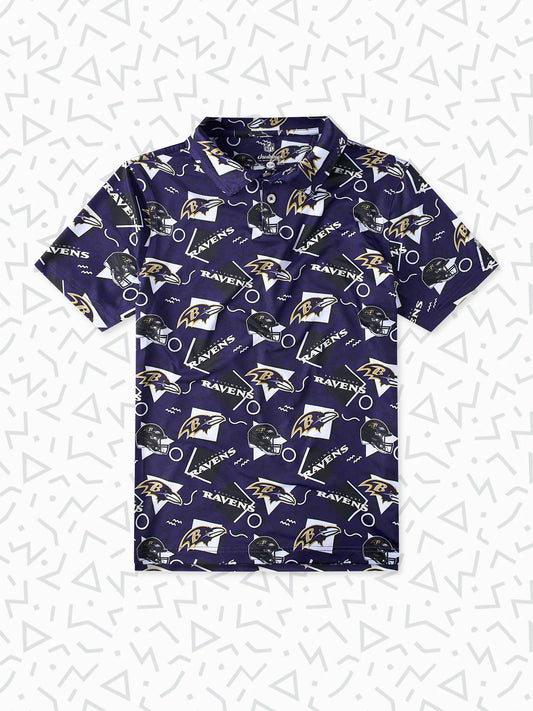The Ravens Game Day Fit (Boys Performance Polo)