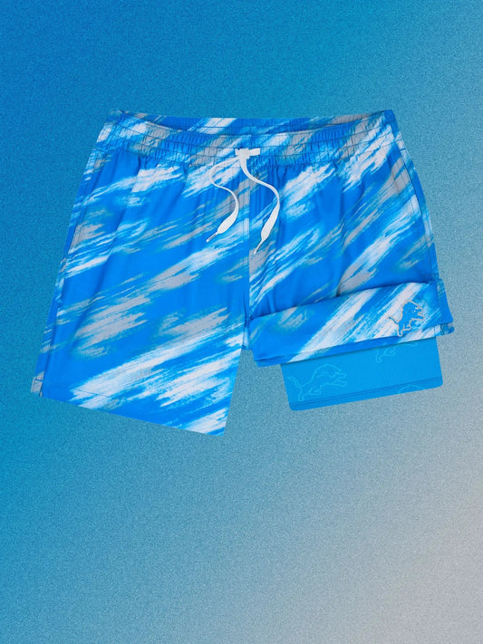 The Color Blitz Lions 5.5" (Classic Lined Swim Trunk)