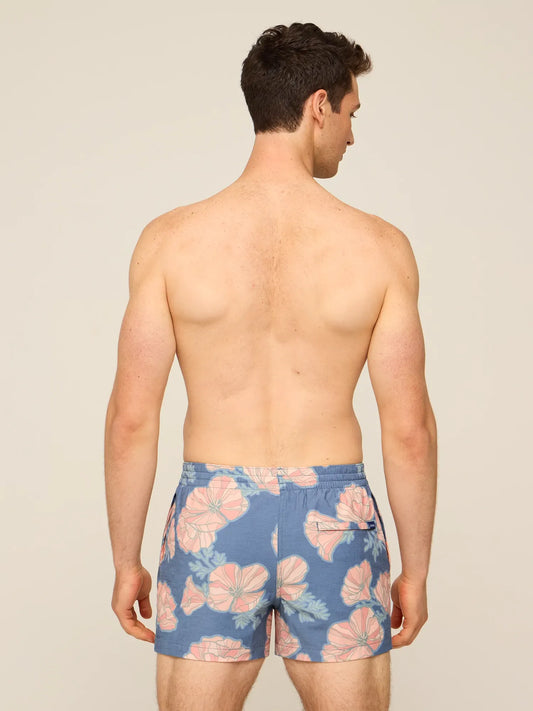 The Great Grand Poppy 4" (Classic Lined Swim Trunk)
