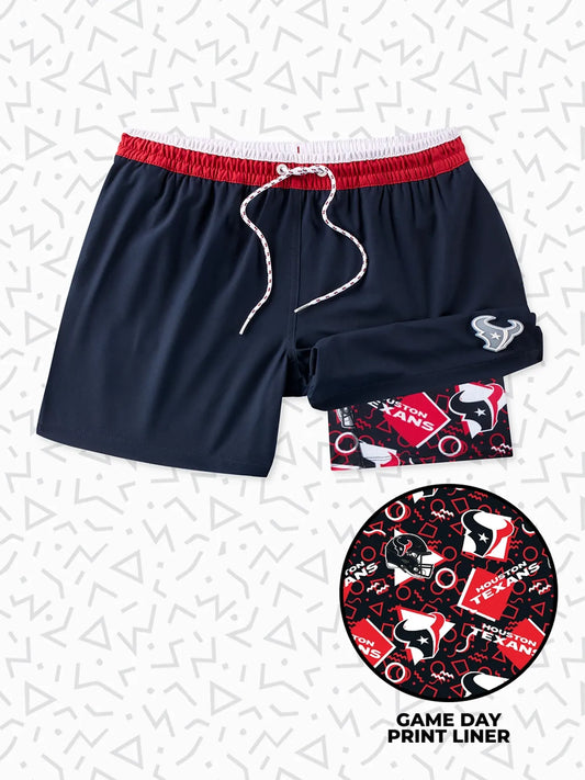 The Secret Texans 5.5" (Classic Lined Swim Trunks)