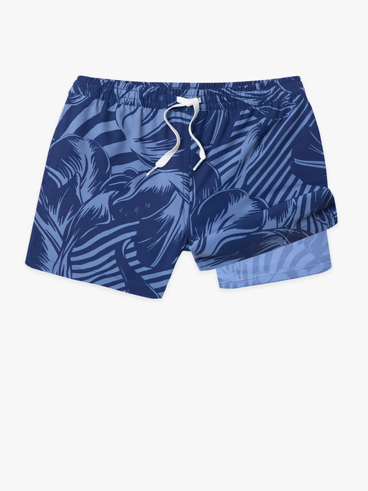The Indigo Crazies (Boys Lined Swim Trunk)