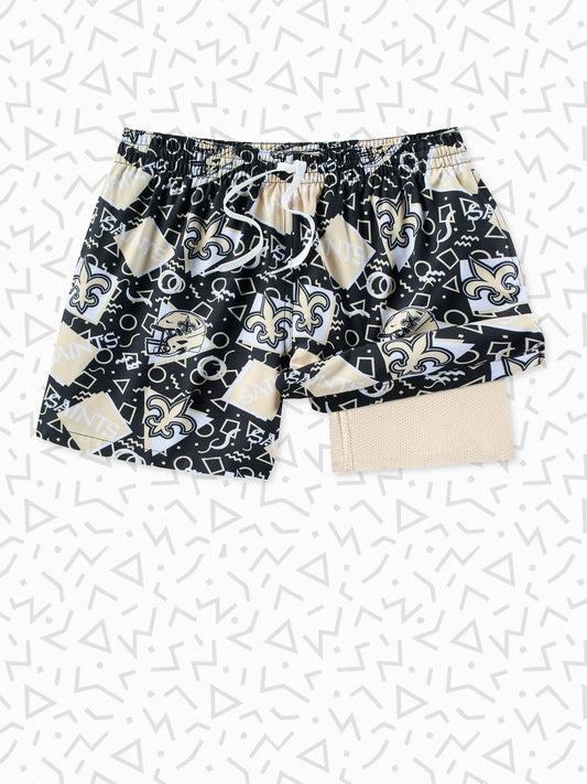 The Saints Game Day Fit  5.5" (Classic Lined Swim)
